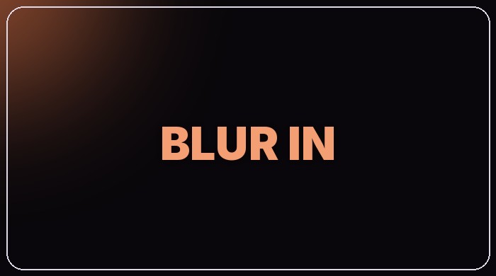 Blur In preset thumbnail