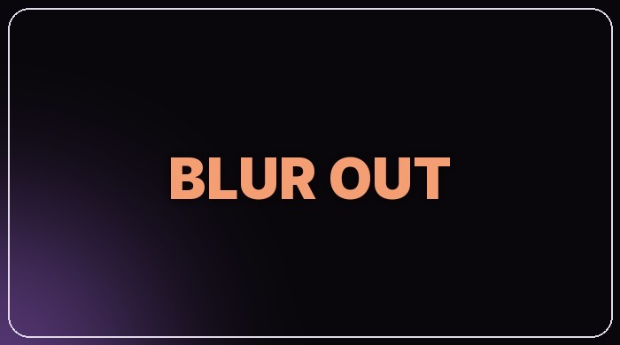 Blur Out preset thumbnail