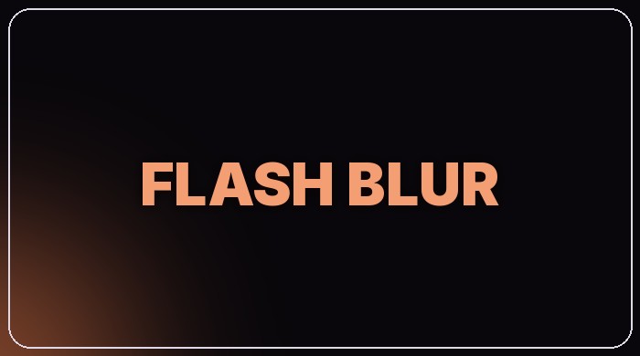 Flash Blur preset thumbnail