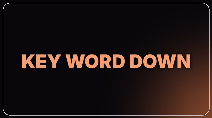 Key Word Down text preset thumbnail