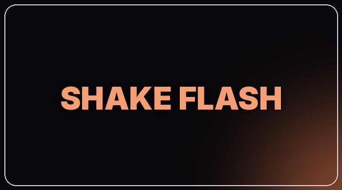 Shake Flash preset thumbnail