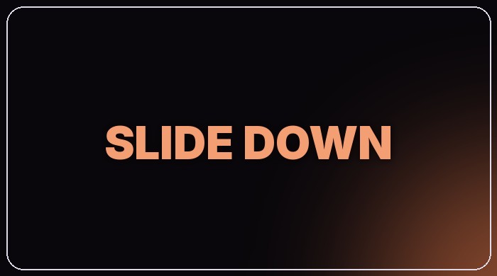 Slide Down text preset thumbnail