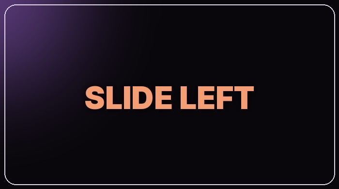 Slide Left text preset thumbnail