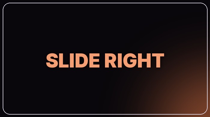 Slide Right text preset thumbnail