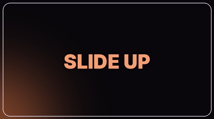 Slide Up text preset thumbnail